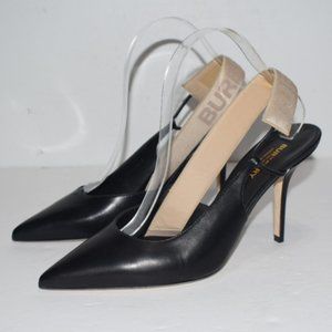 Burberry Maria Logo Slingback Pointy Toe Pump S40